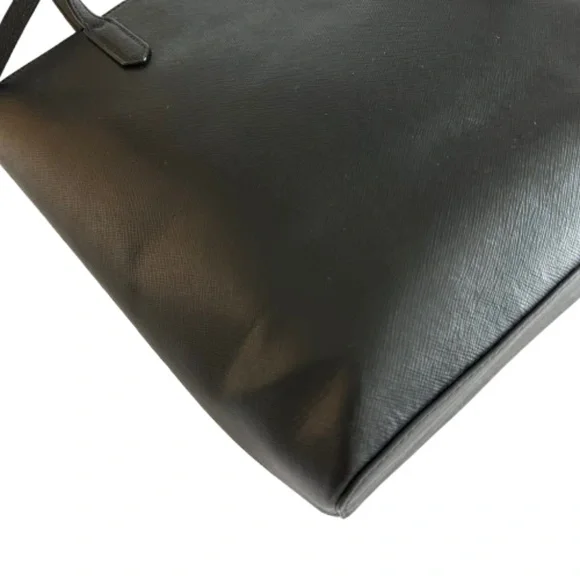 $298 Kate Spade Women's Medium Black & Gold Logo Leather Tote Bag & Bow Key Fob - Picture 11 of 16